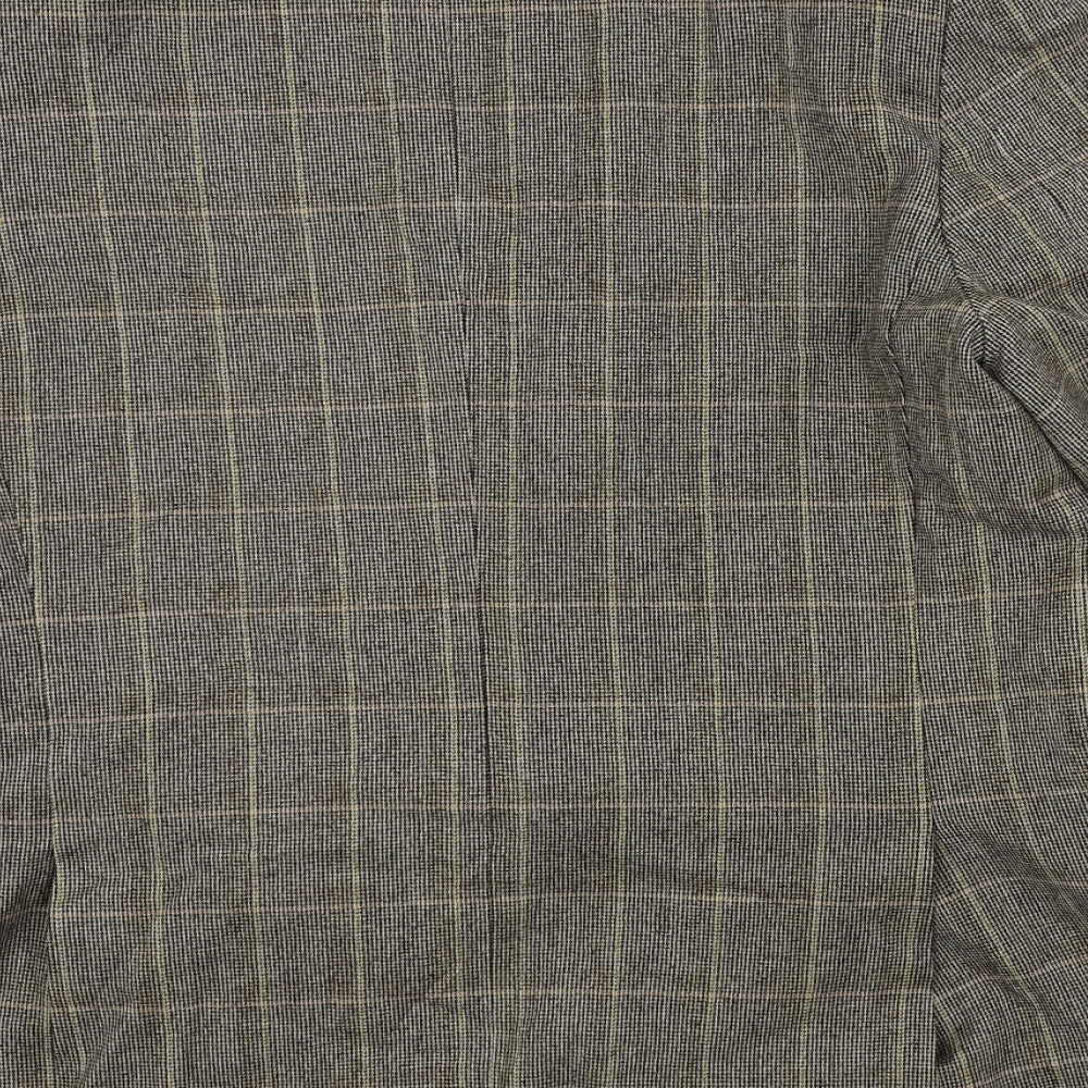 Jaeger Mens Brown Check  Jacket Suit Jacket Size L