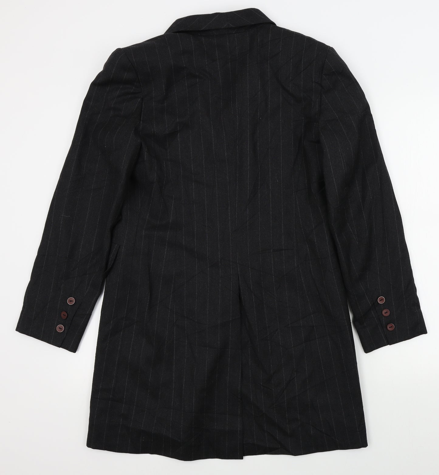 elsa malur Womens Grey Striped  Jacket  Size 40