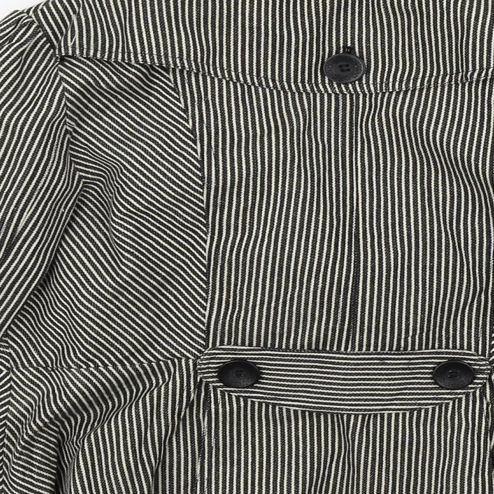 charlise Womens Black Striped  Jacket  Size 42