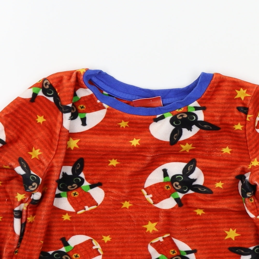 George Boys Orange Colourblock  Pullover Jumper Size 2-3 Years