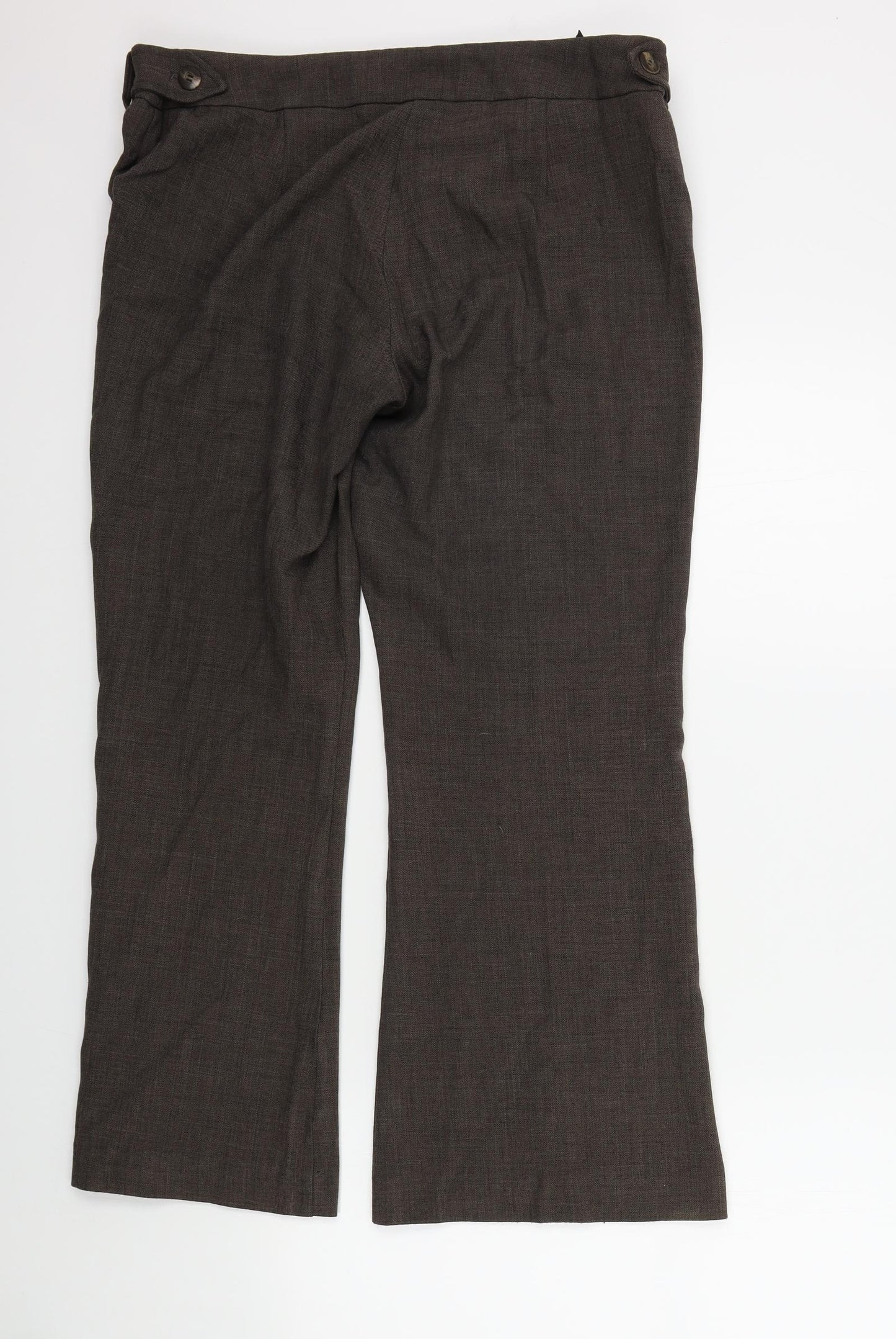 Wallis Womens Brown   Trousers  Size 14 L27 in