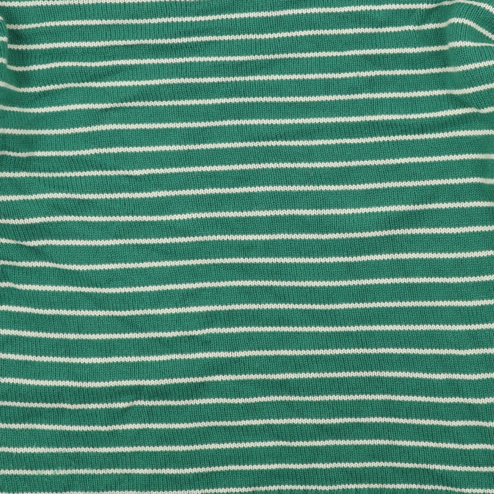 NEXT Womens Green Striped  Pullover Jumper Size 16