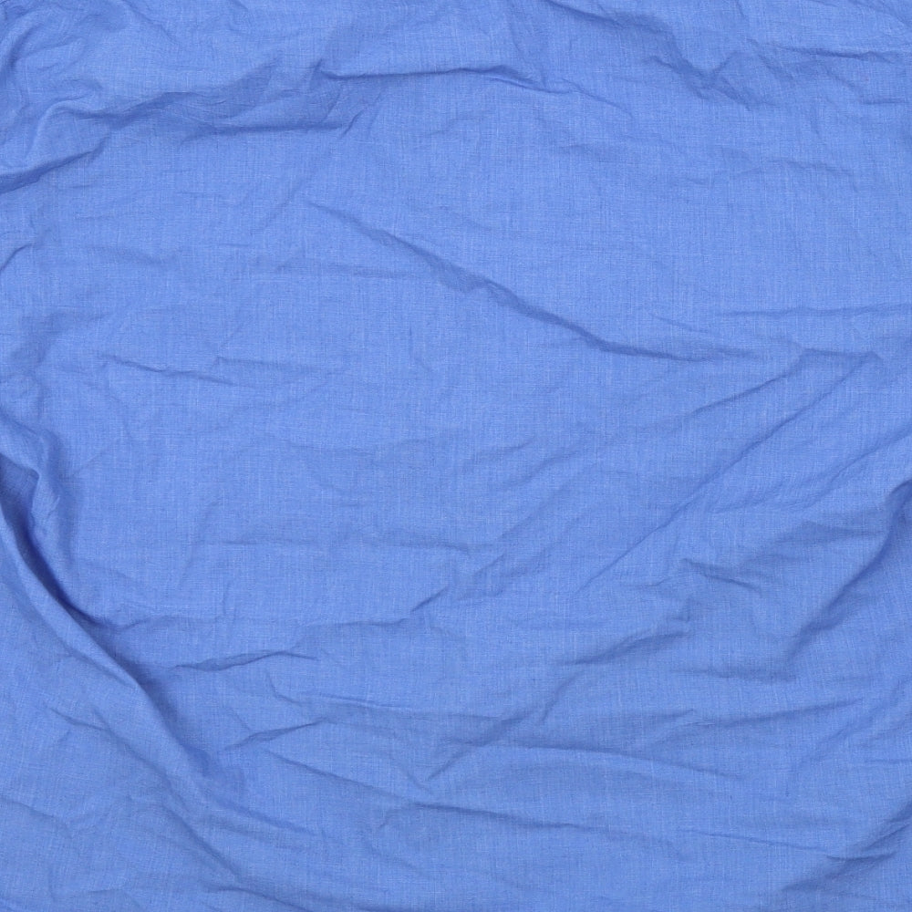 Savatini Mens Blue Colourblock   Button-Up Size 18