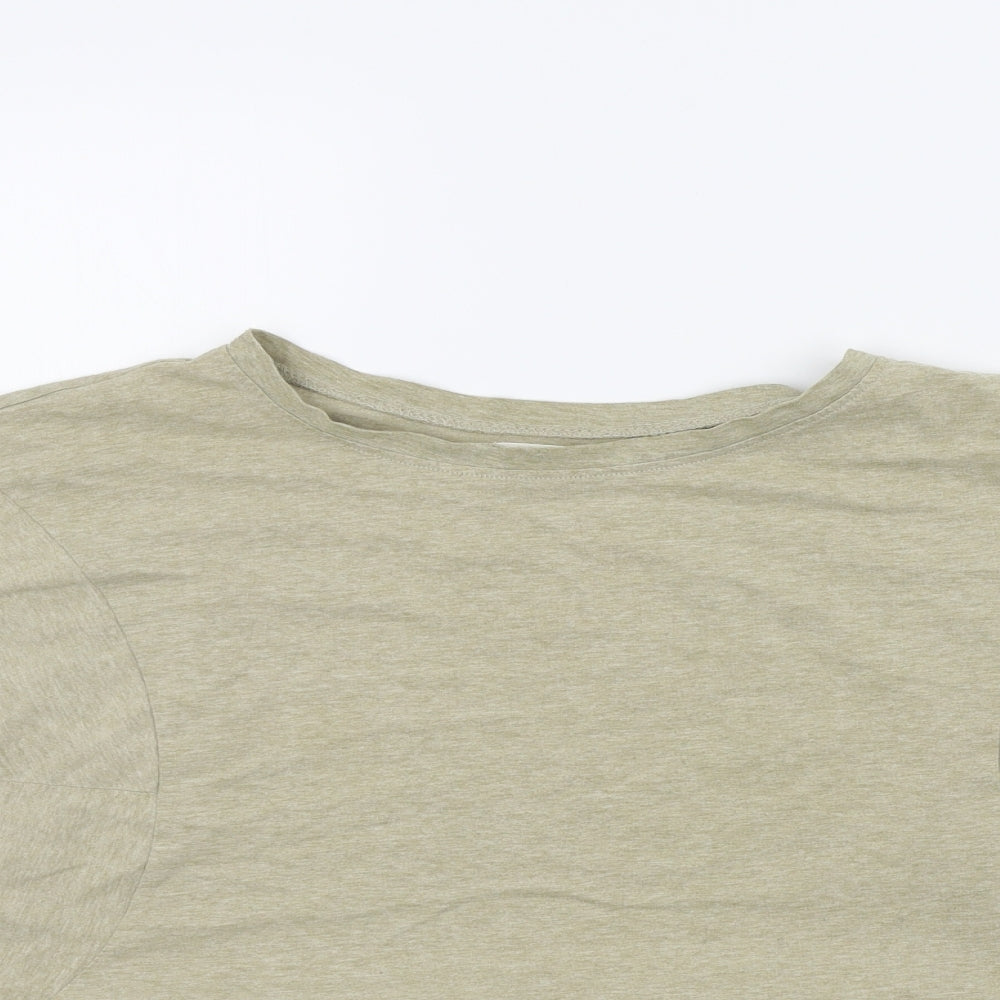 New Look Womens Beige Colourblock  Basic T-Shirt Size 8