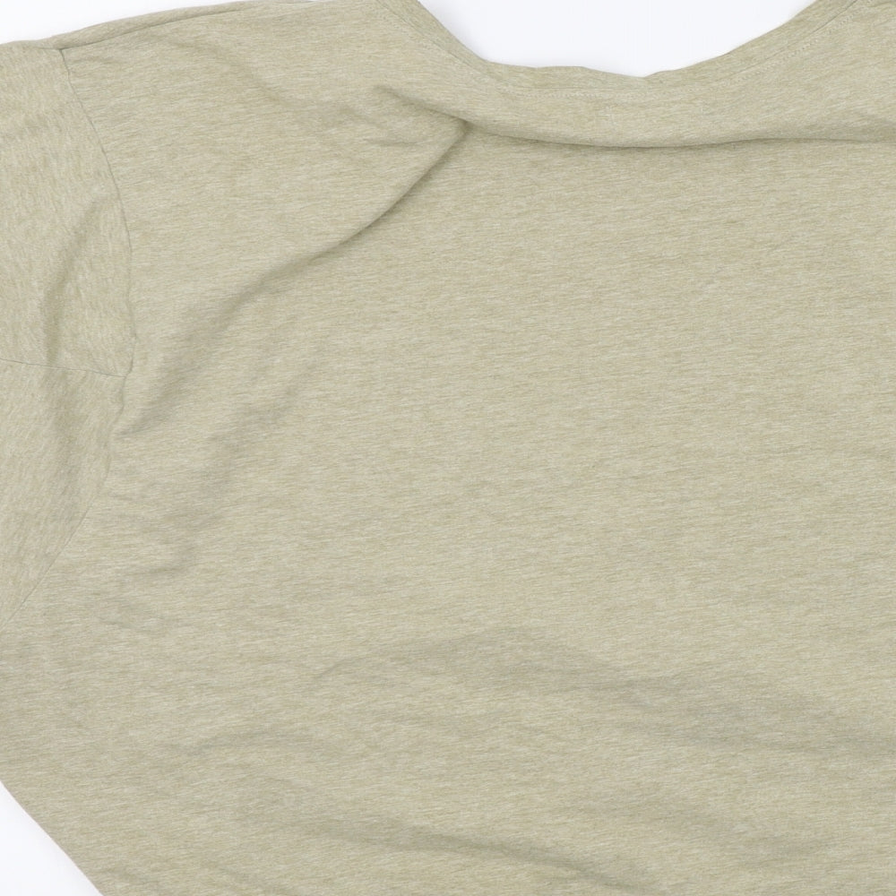 New Look Womens Beige Colourblock  Basic T-Shirt Size 8