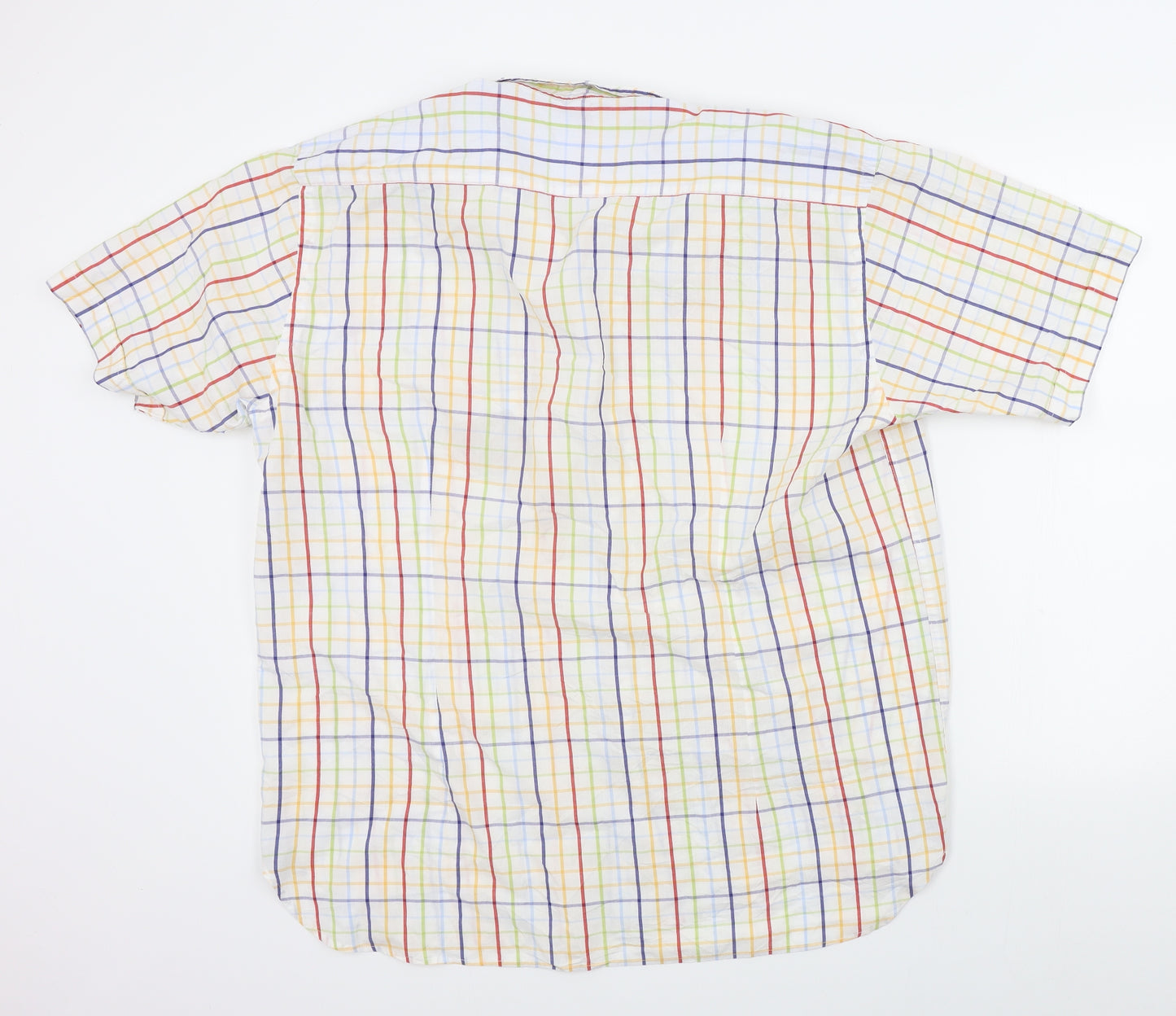 Lambretta Mens Multicoloured Check   Button-Up Size 2XL