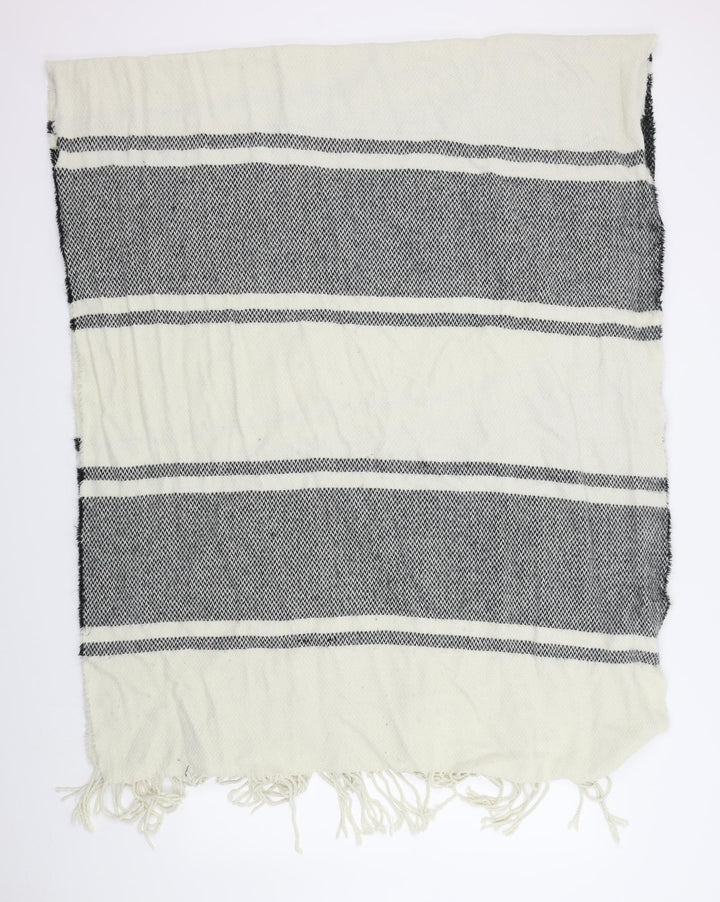 Preworn Womens Beige Striped   Scarf
