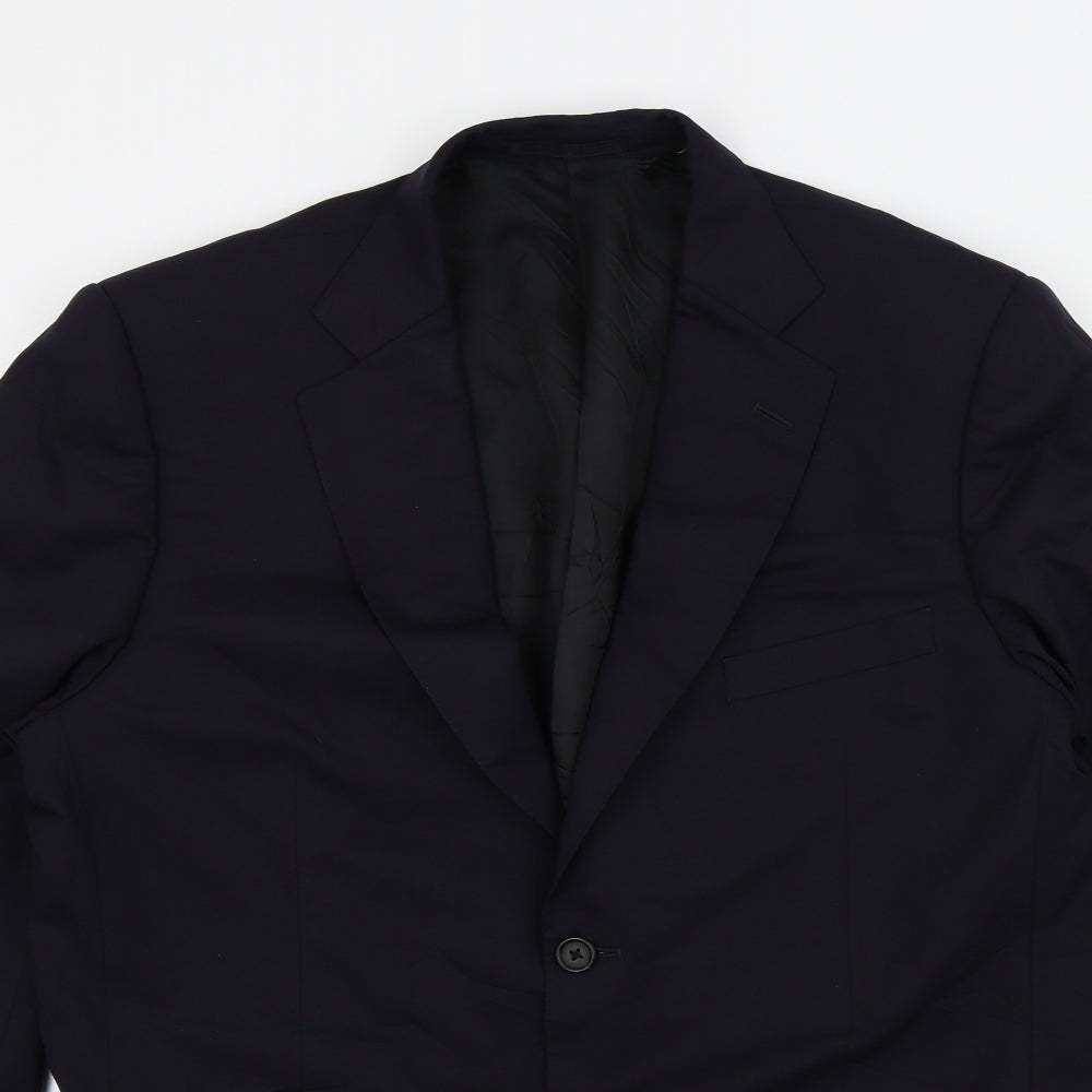 dunhill Mens Blue   Jacket Suit Jacket Size XL