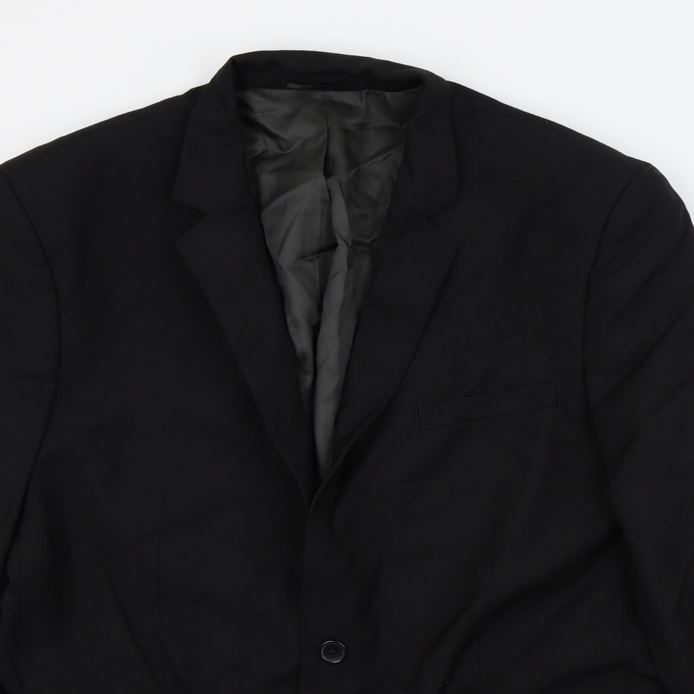 Charlton Gray  Mens Black   Jacket Suit Jacket Size XL