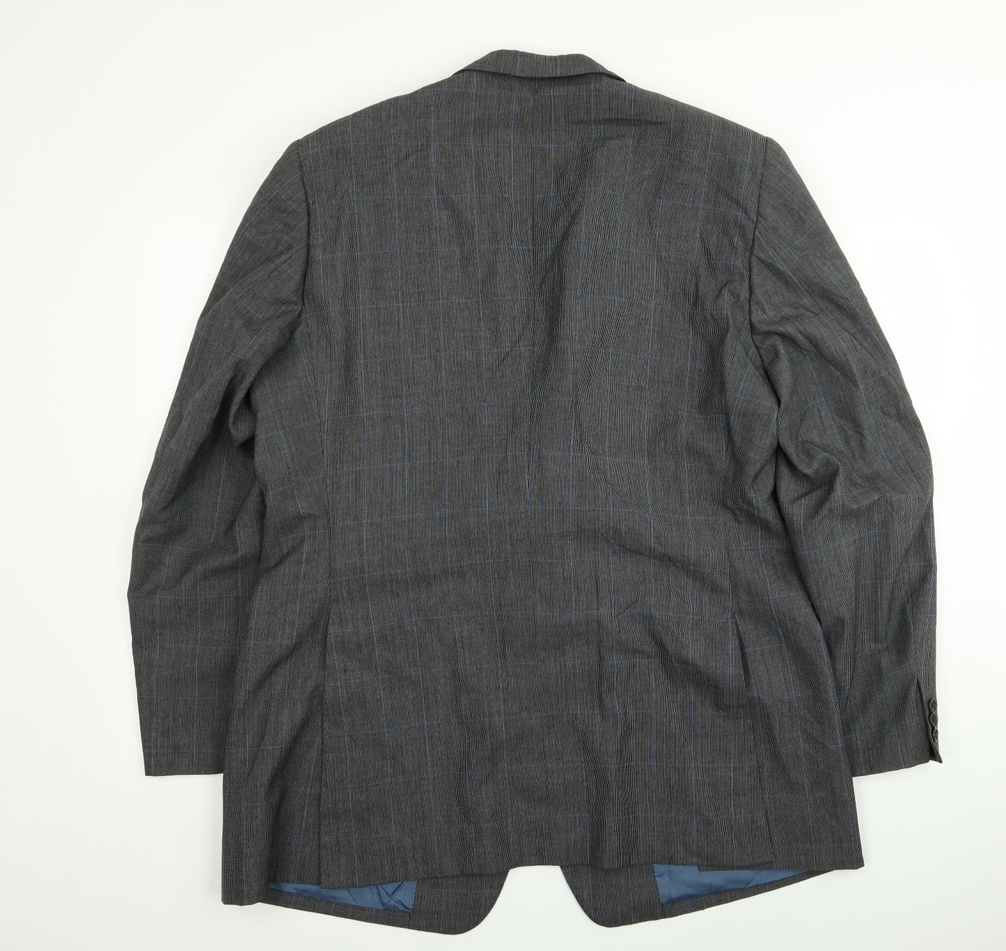 Preworn Mens Grey Striped  Jacket Blazer Size 40