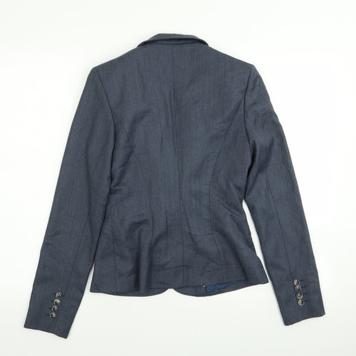 pretty af Womens Blue   Jacket Blazer Size 6