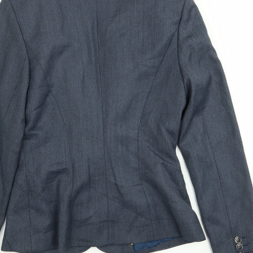 pretty af Womens Blue   Jacket Blazer Size 6