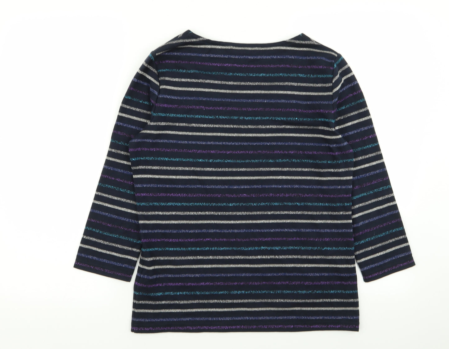 Maine Womens Multicoloured Striped  Basic T-Shirt Size 14