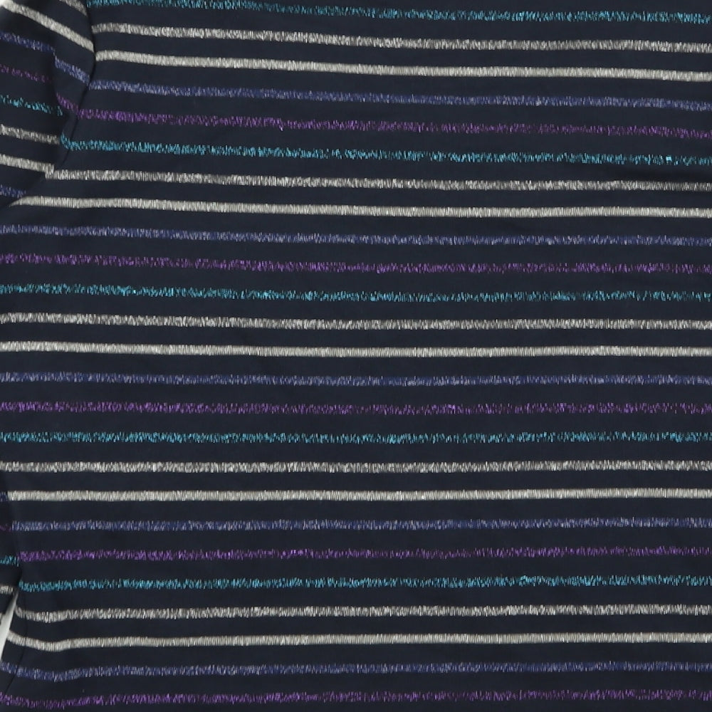 Maine Womens Multicoloured Striped  Basic T-Shirt Size 14
