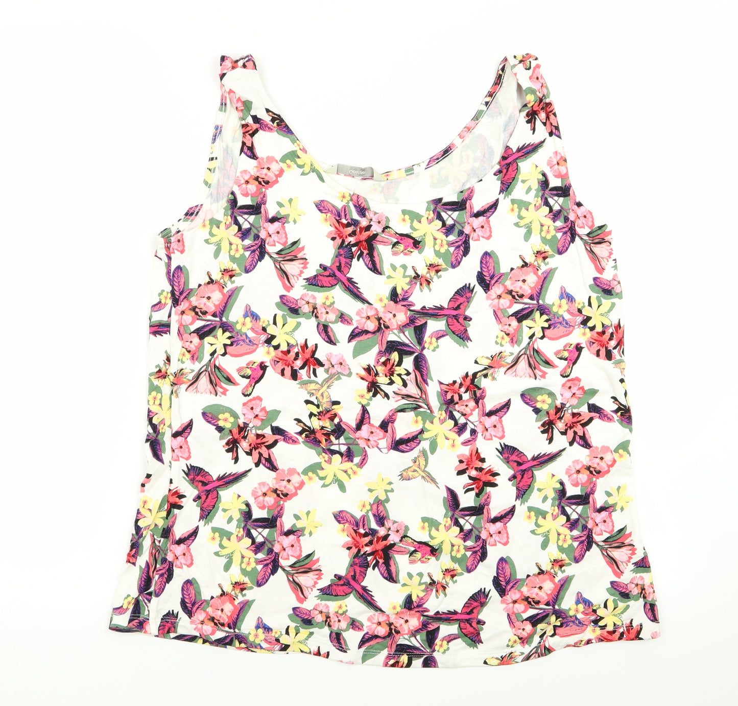 Asda George Womens Multicoloured Floral  Basic Tank Size 16