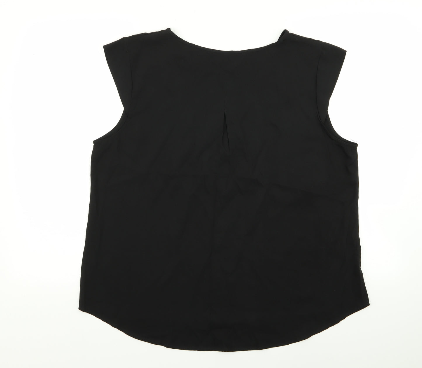 Peacocks Womens Black   Basic Tank Size 16