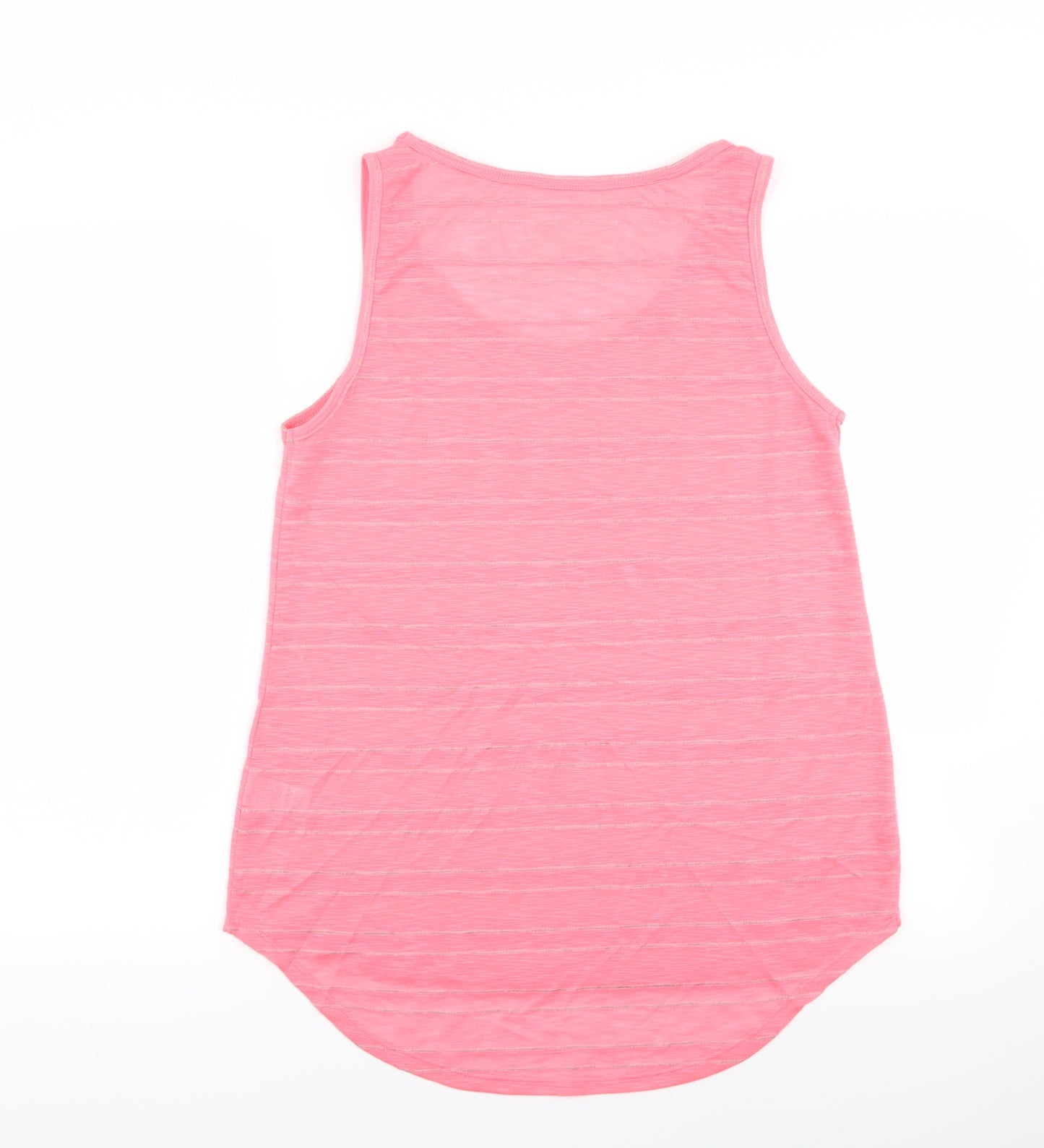 Papaya Womens Pink Striped  Basic Tank Size 14