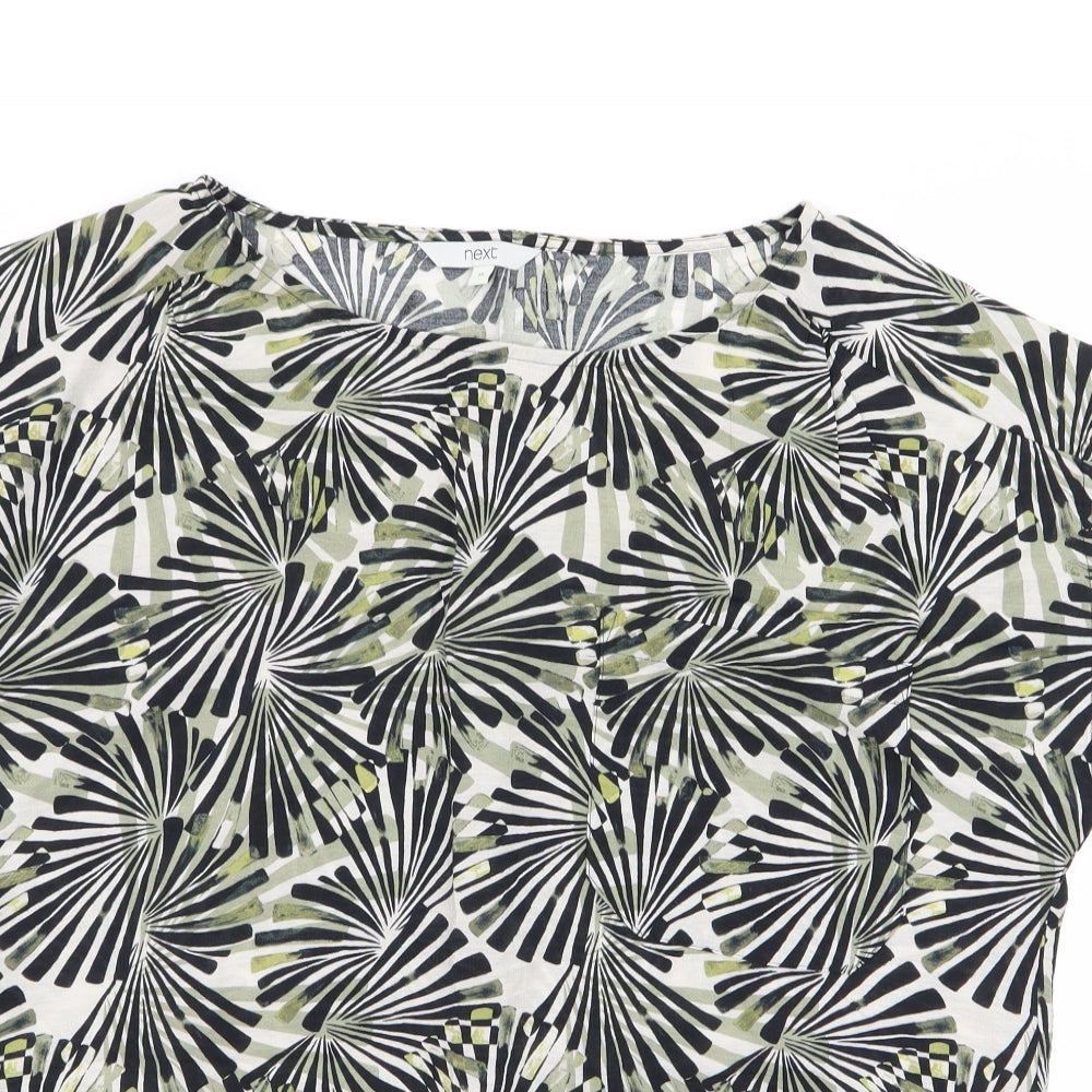 NEXT Womens Multicoloured Geometric  Basic Blouse Size 16
