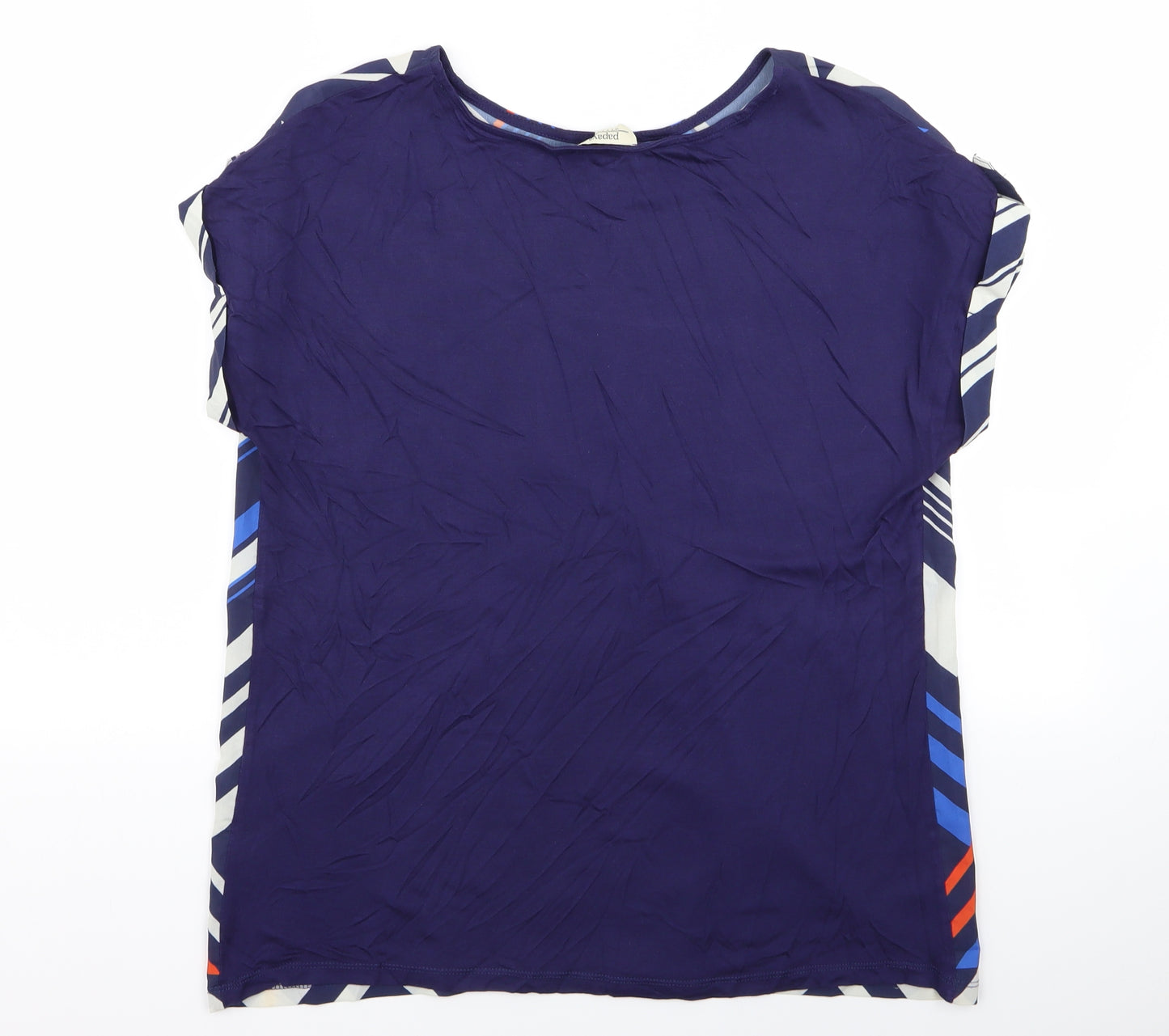 Papaya Womens Black Geometric  Basic Blouse Size 16