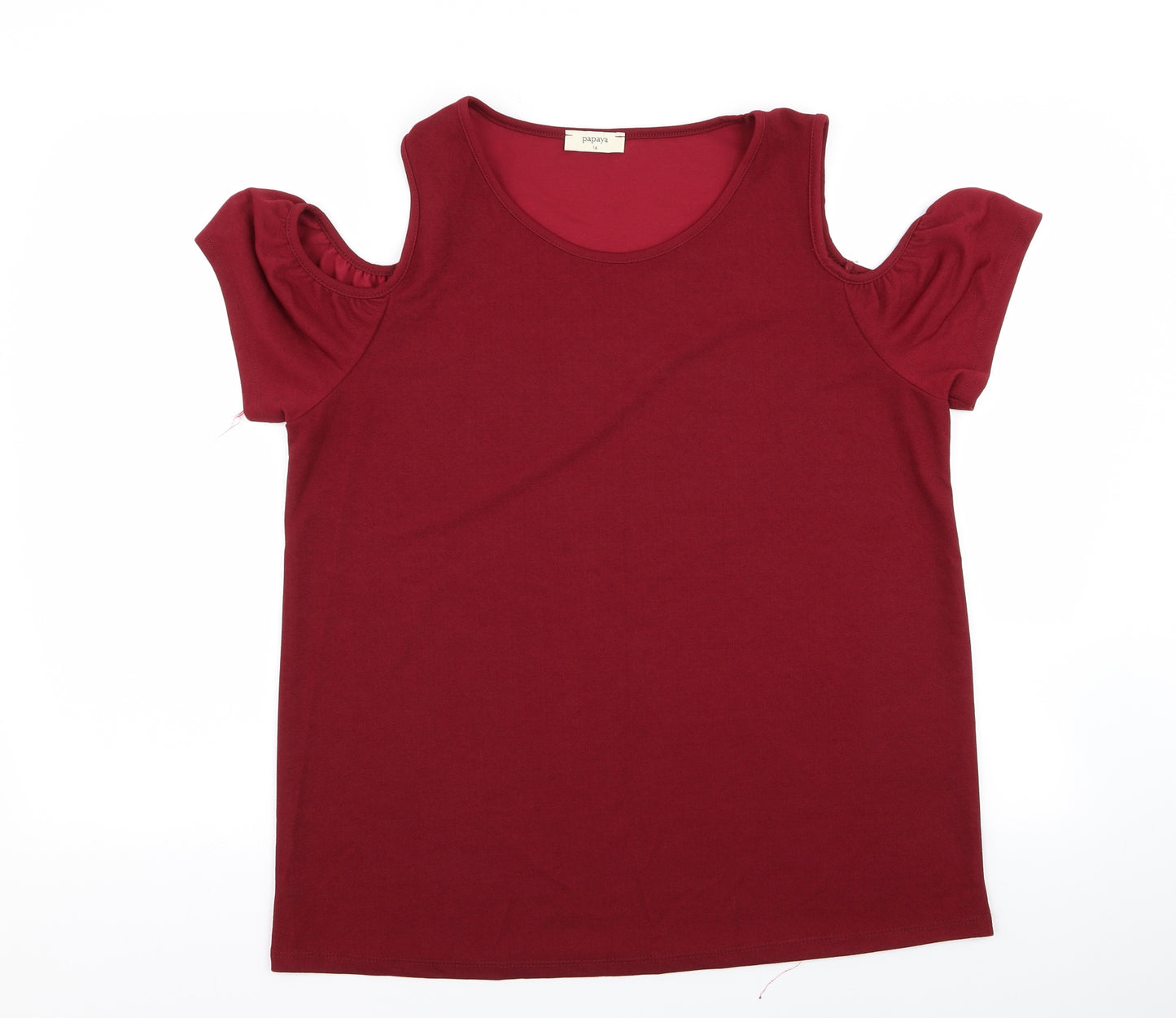 Papaya Womens Red   Basic Blouse Size 16