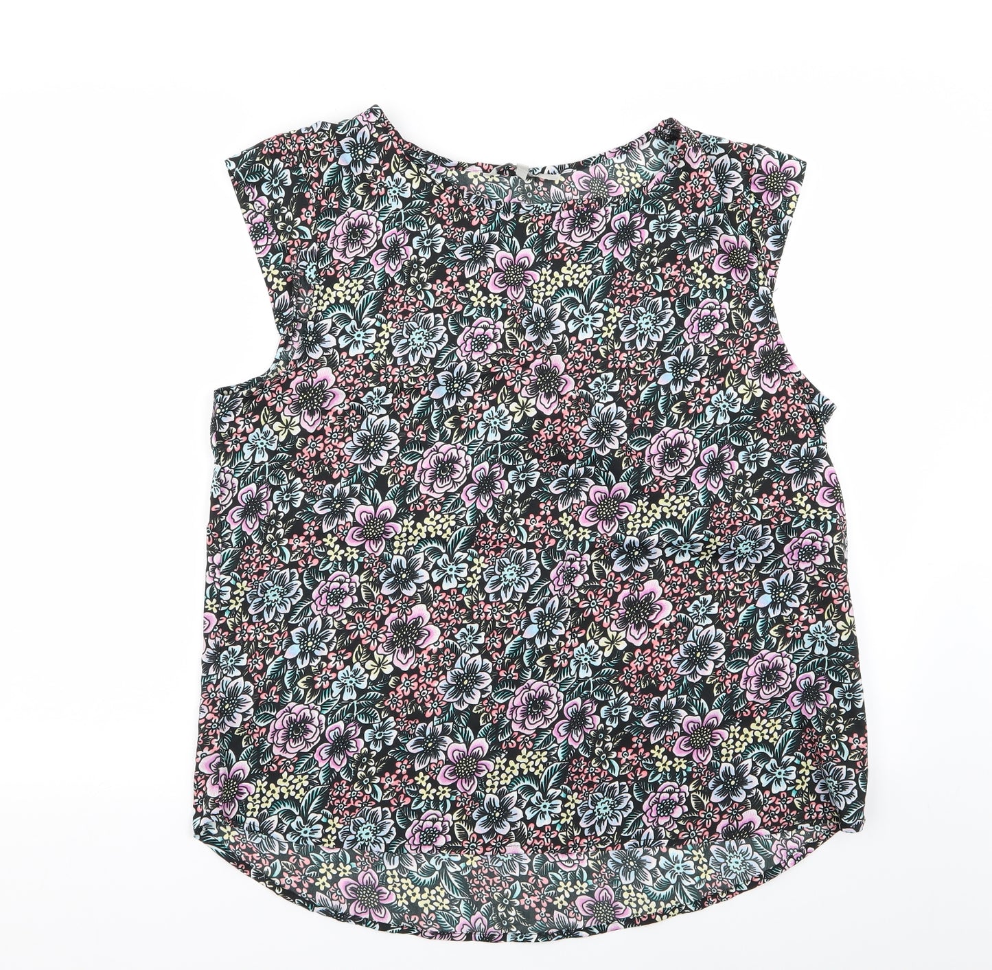 Peacocks Womens Multicoloured Floral  Basic Tank Size 16