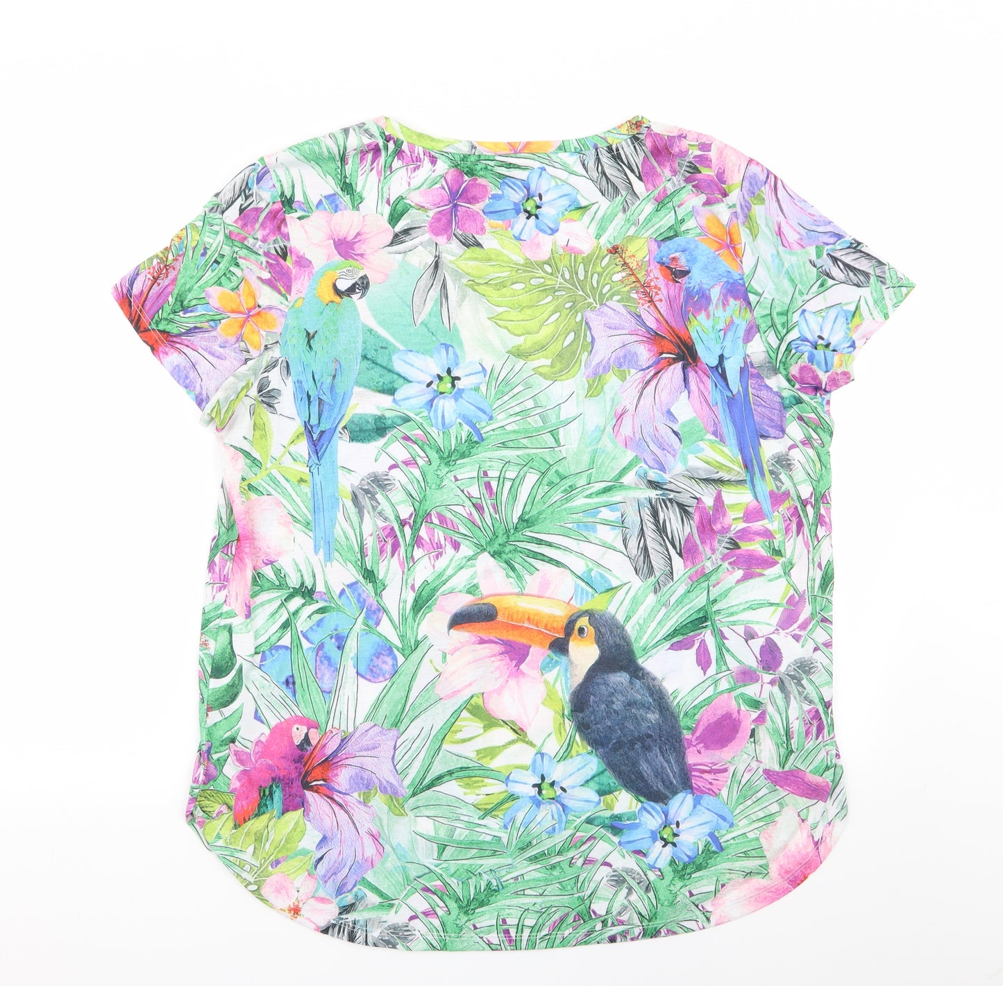 Asda George Womens  Floral  Basic T-Shirt Size 16