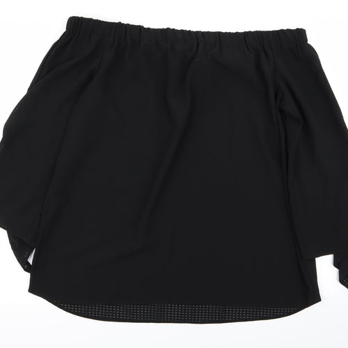 Papaya Womens Black   Basic Blouse Size 16