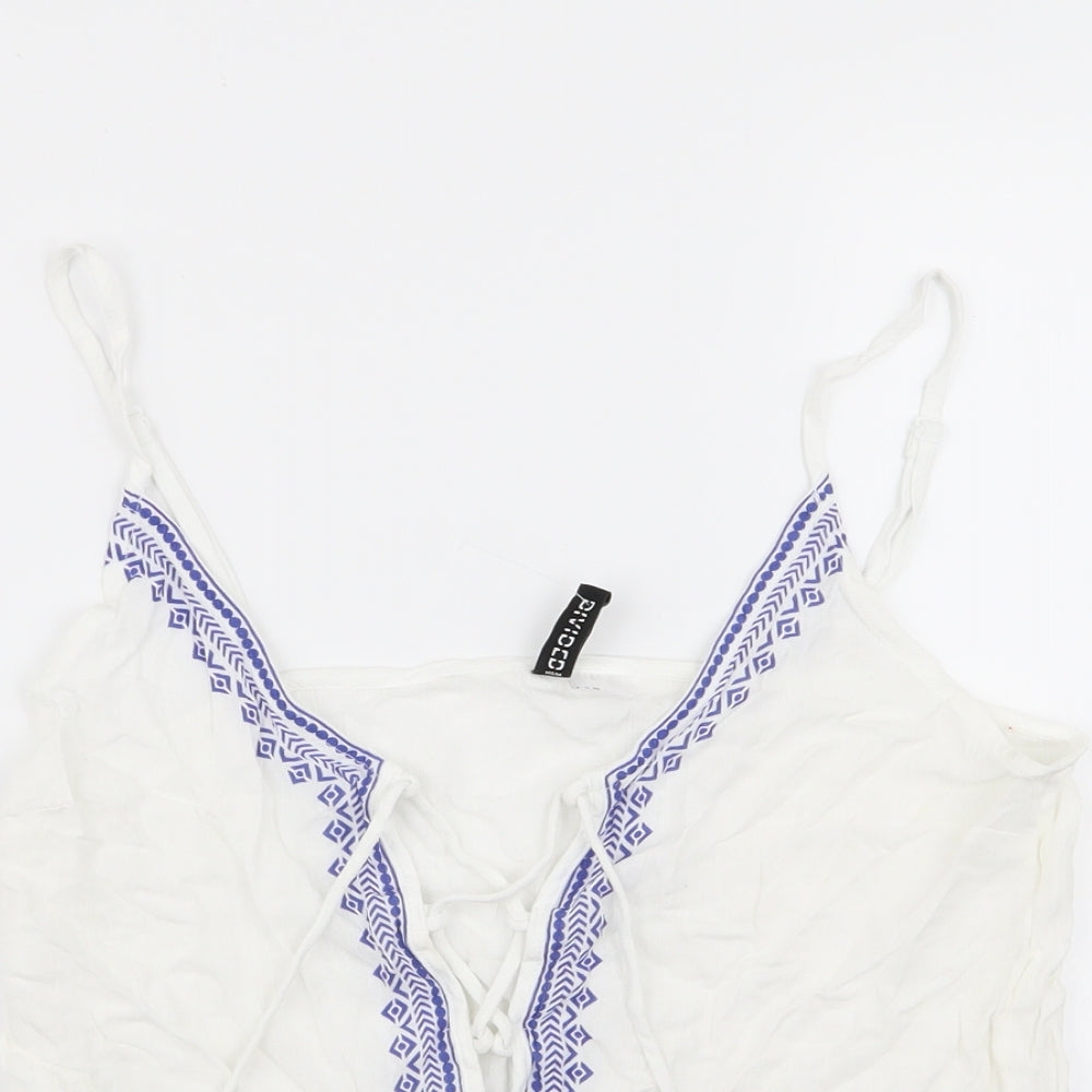 Divided by H&M Womens White   Basic Tank Size 10