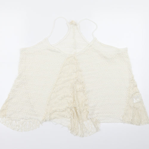 Preworn Womens White   Basic Tank Size M