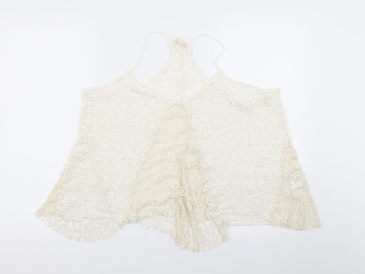 Preworn Womens White   Basic Tank Size M