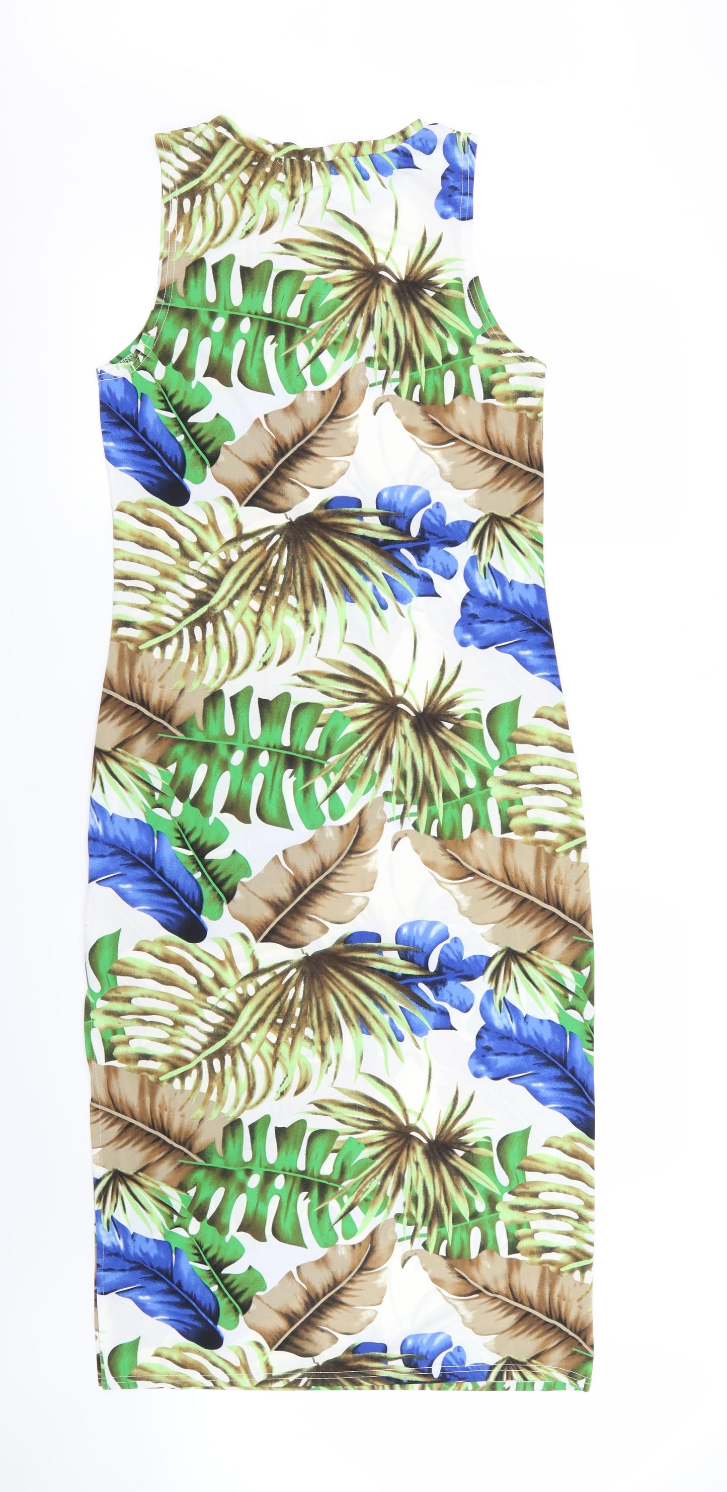 Brave Soul Womens Multicoloured Floral  Pencil Dress  Size M
