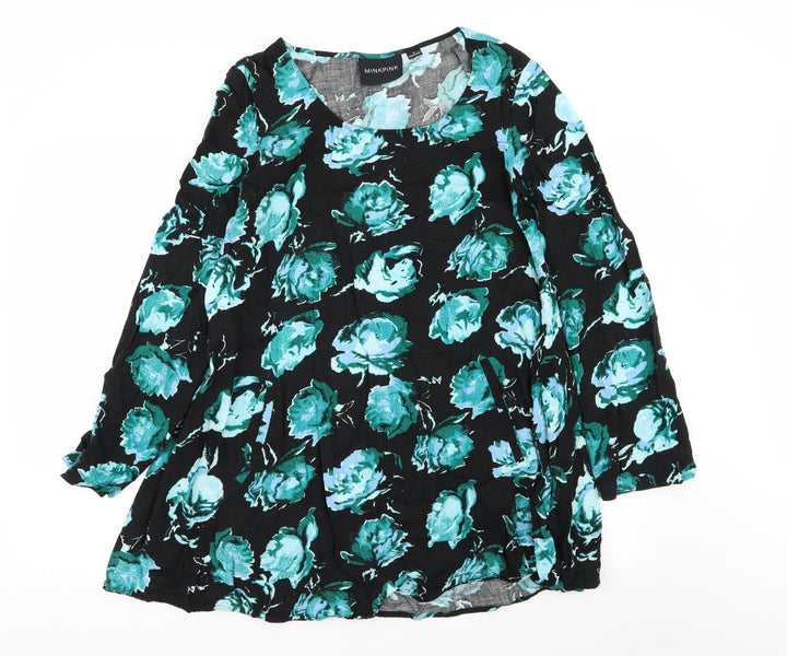 MINKPINK Womens Multicoloured Floral  T-Shirt Dress  Size S