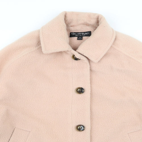 Miss Selfridge Womens Pink   Overcoat Coat Size 12