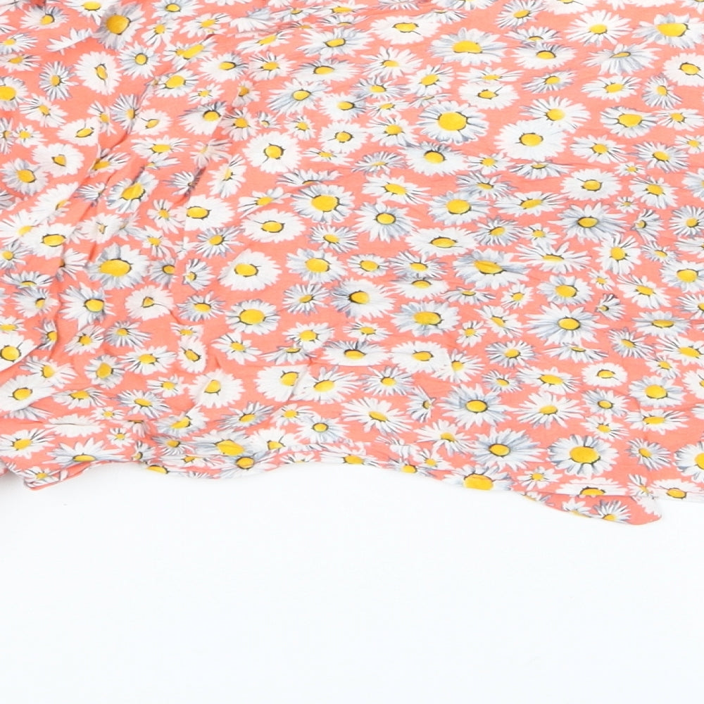 Primark Womens Multicoloured Floral  Basic Blouse Size 14  - crop top