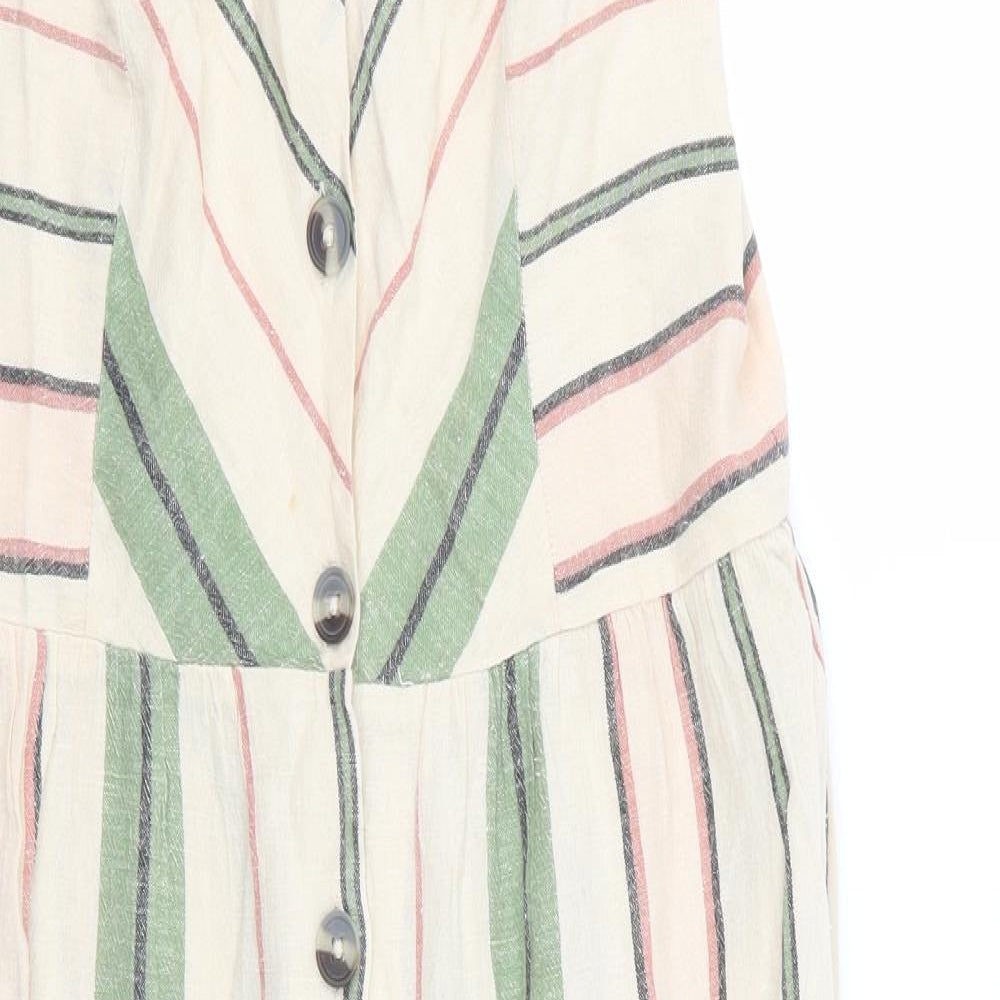 F&F Womens Multicoloured Striped  A-Line  Size 14