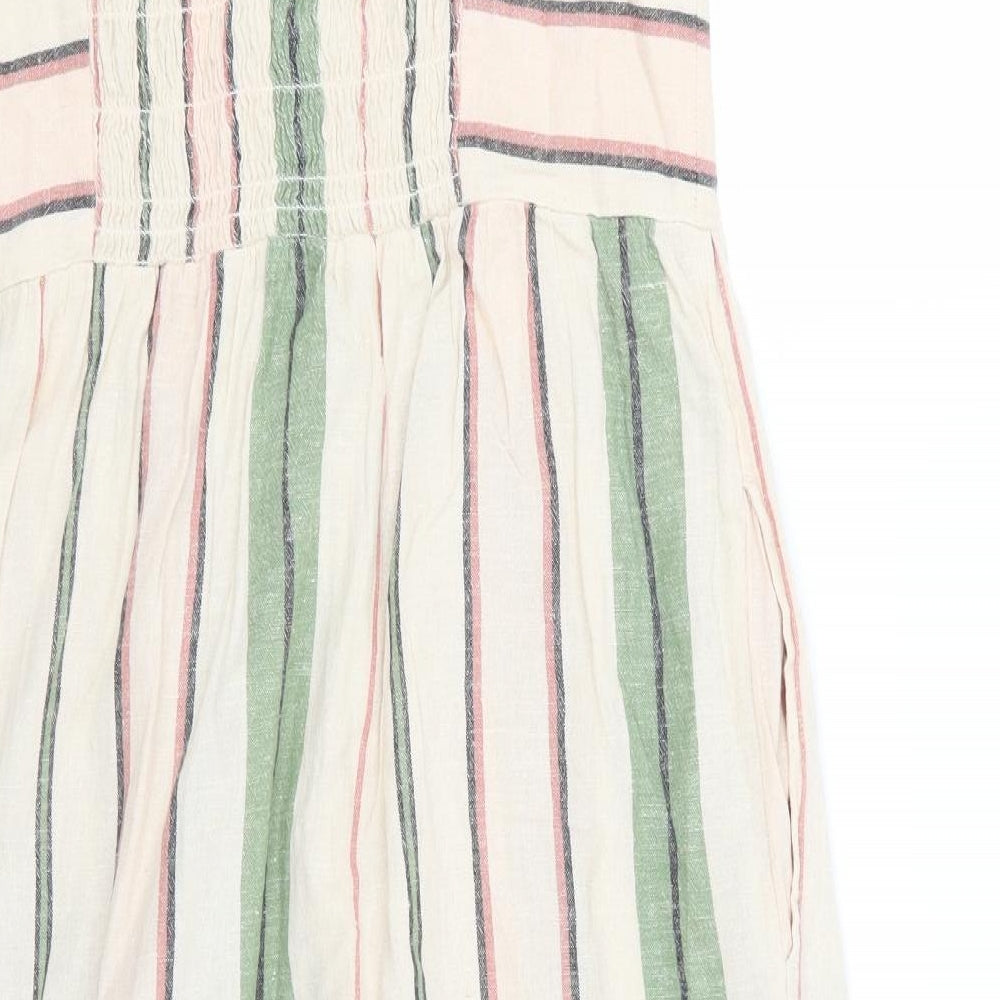 F&F Womens Multicoloured Striped  A-Line  Size 14