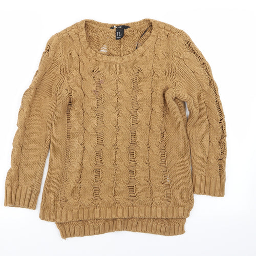 H&M Womens Brown   Pullover Jumper Size XS