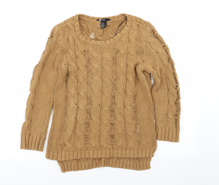 H&M Womens Brown   Pullover Jumper Size XS