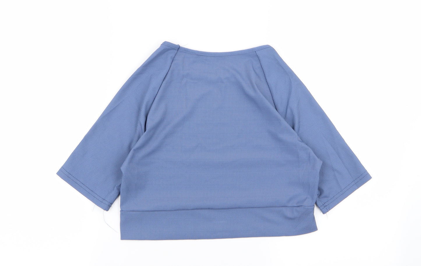Preworn Womens Blue   Basic T-Shirt Size S  - crop top
