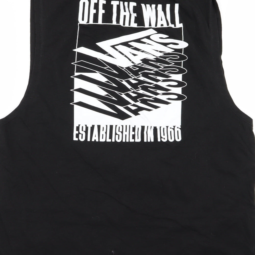 VANS Mens Black    T-Shirt Size XL  - tank top