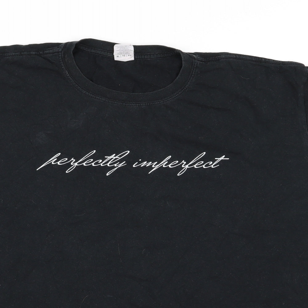 Gildan Womens Black   Basic T-Shirt Size XL