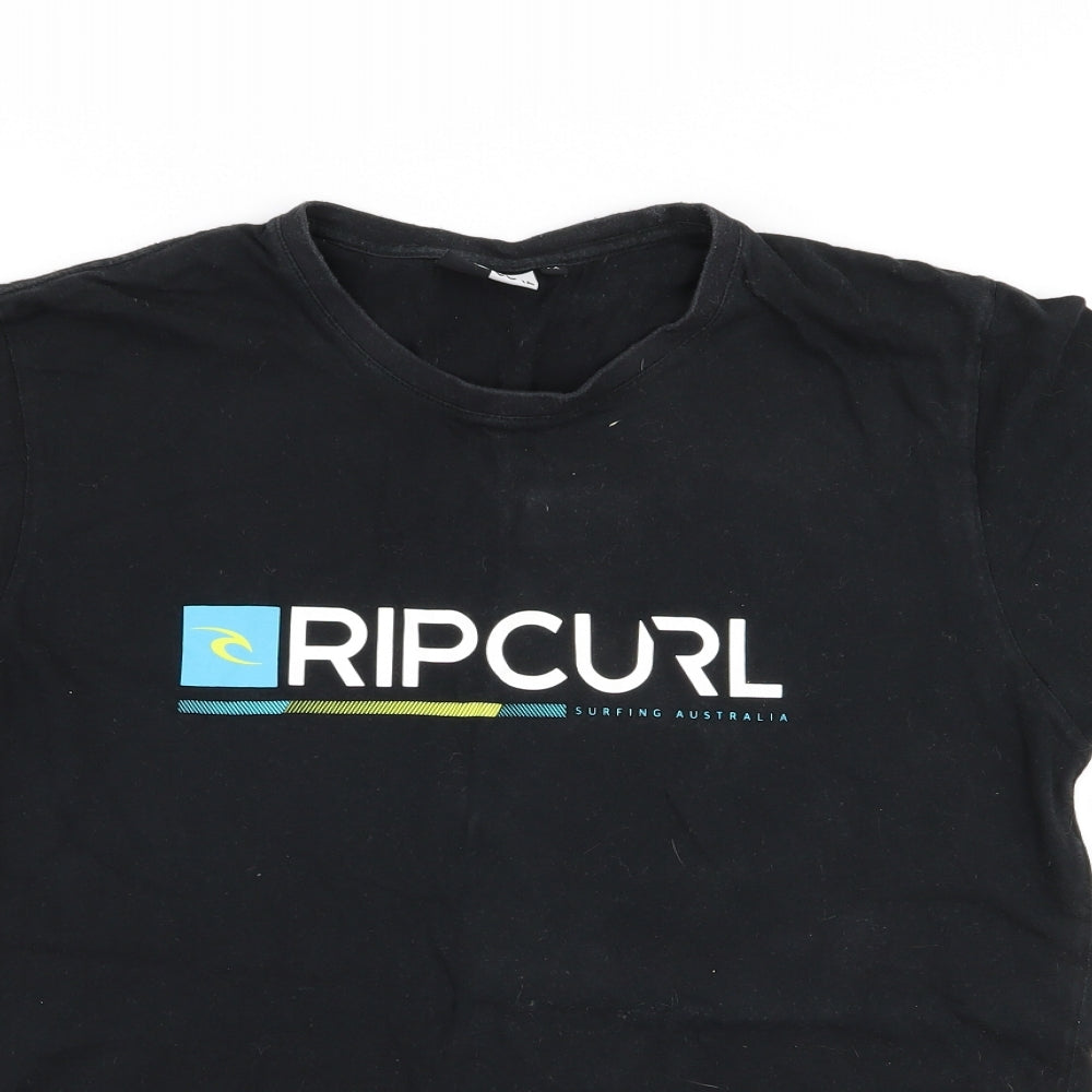 RIP CURL Mens Black    T-Shirt Size M