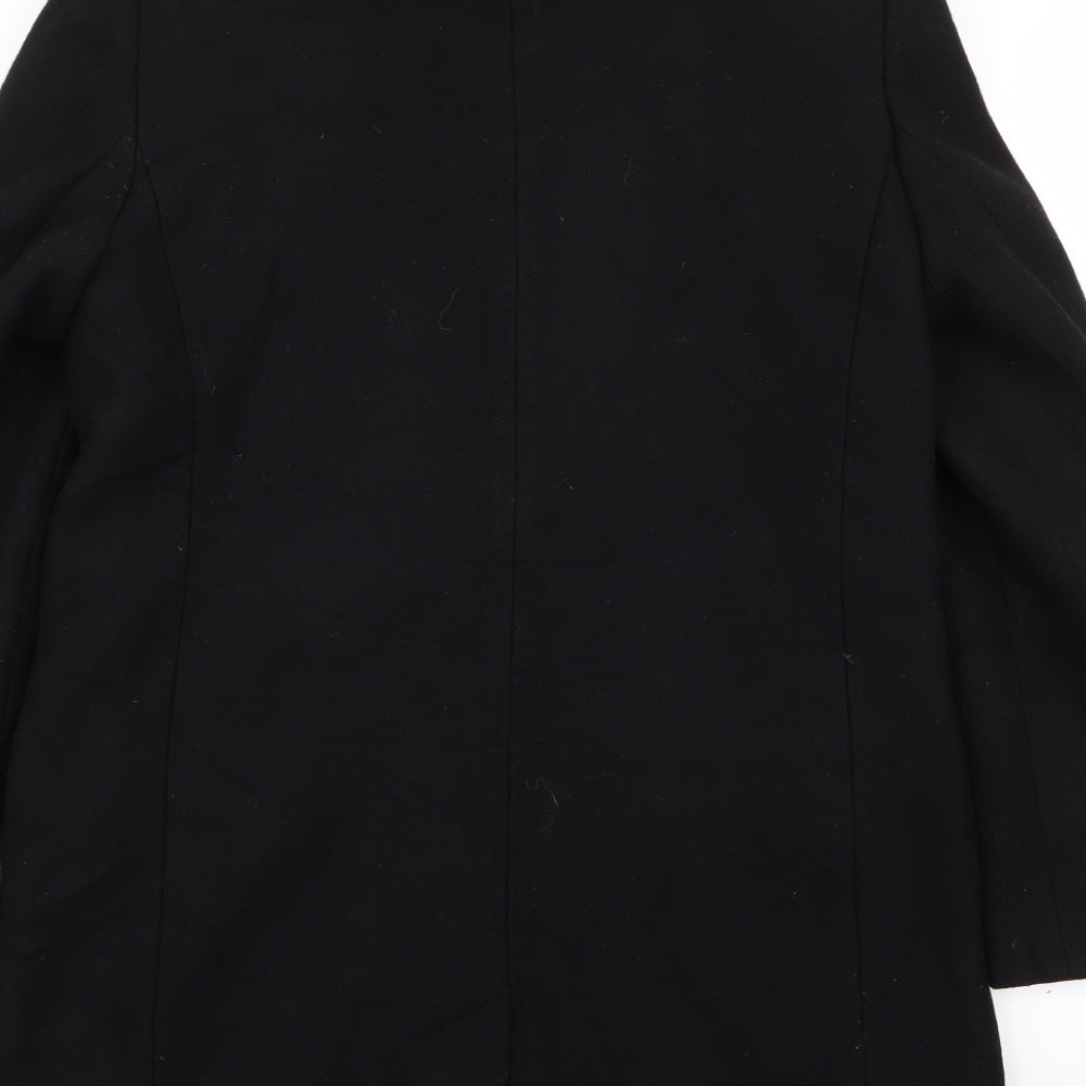 Jigsaw Womens Black   Overcoat Coat Size 10