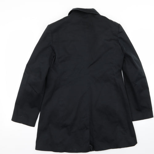 BHS Womens Black   Overcoat Coat Size 10