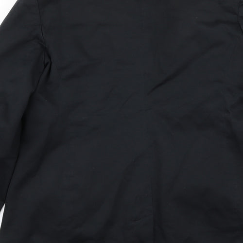 BHS Womens Black   Overcoat Coat Size 10