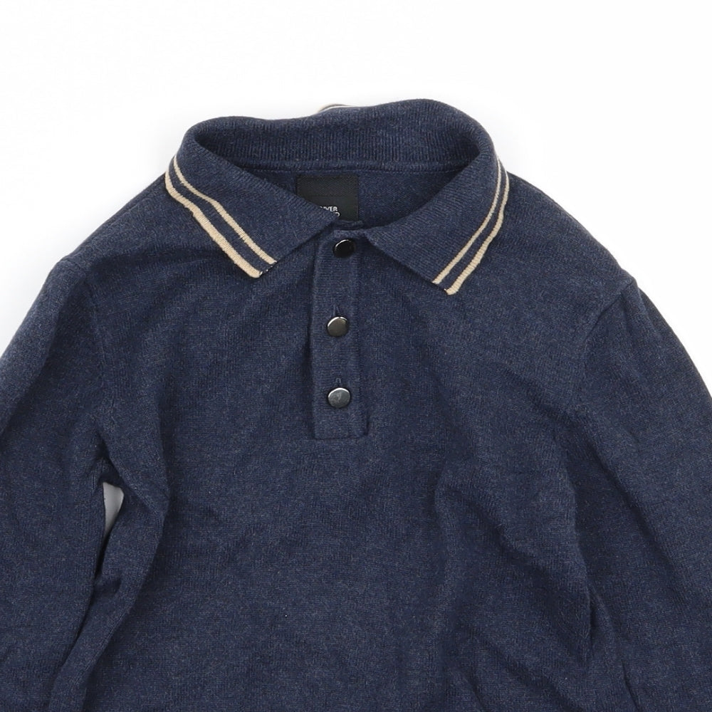 River Island Boys Blue   Basic Polo Size 5-6 Years