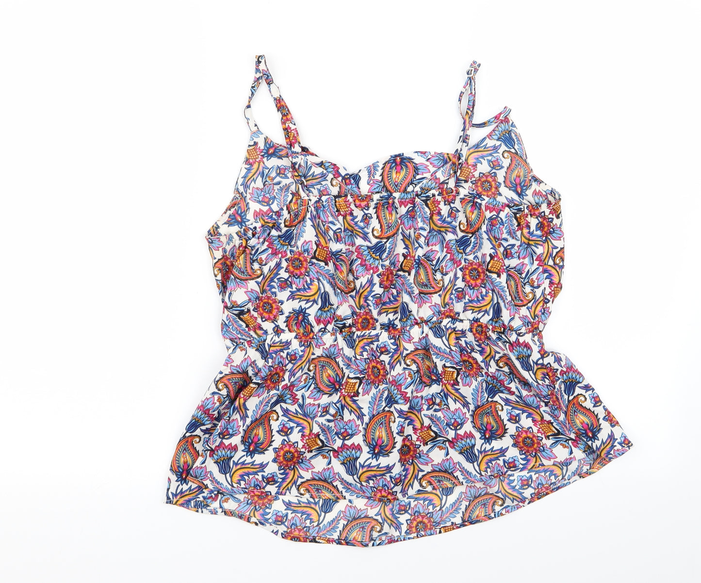 pep and co Womens Multicoloured Geometric  Basic Tank Size 16