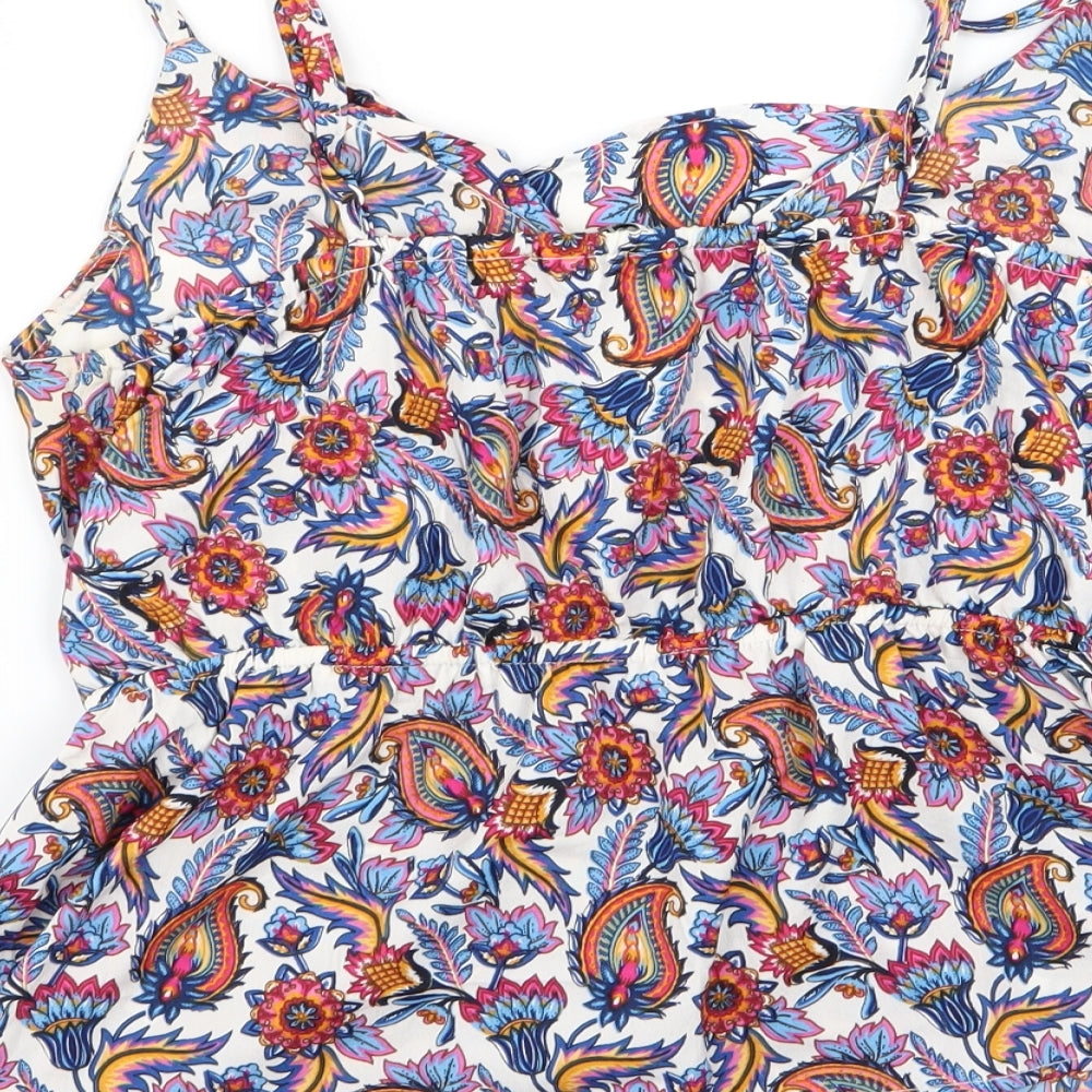 pep and co Womens Multicoloured Geometric  Basic Tank Size 16