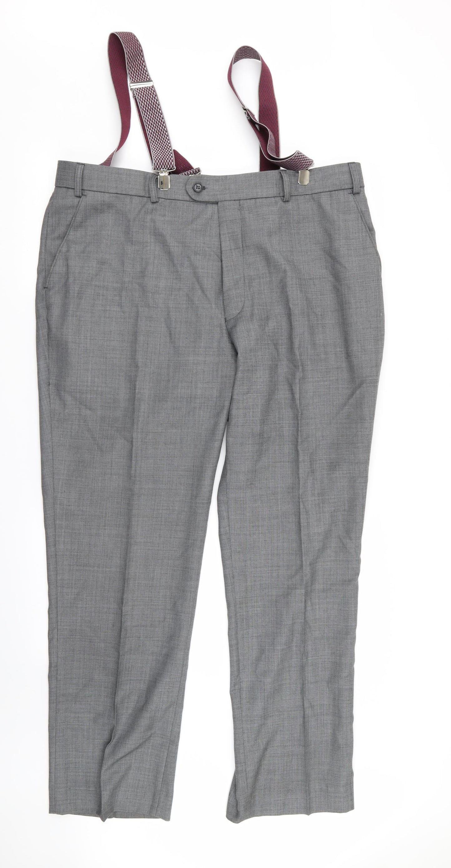 karl jackson Mens Grey   2 Piece Suit Size 46 L29 in