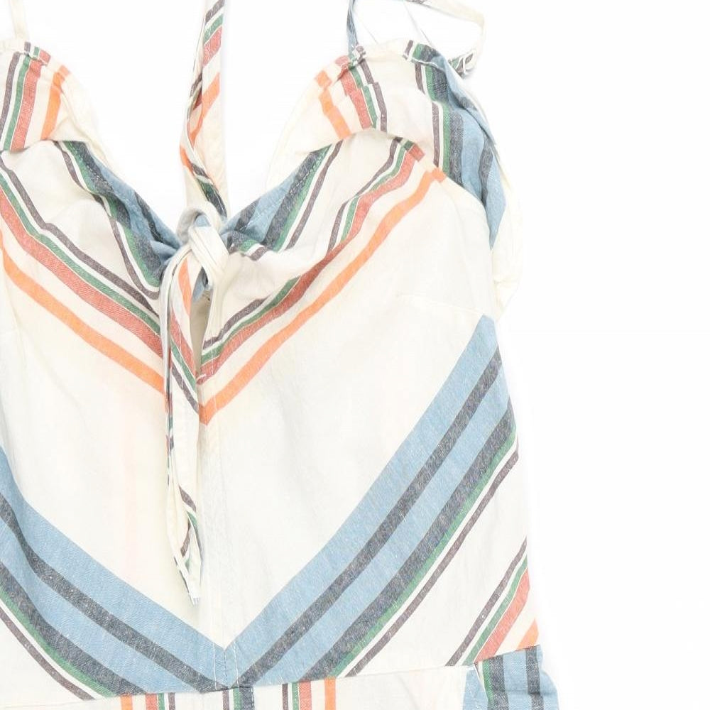 F&F Womens Multicoloured Striped  A-Line  Size 10